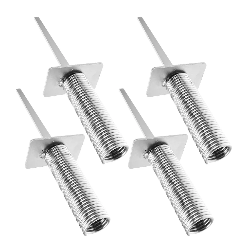 

4 Pcs Spring Floor Nails Soccer Ball Ground Stake for Corner Flag Spring-loaded Spike Football Pole Fixing Training