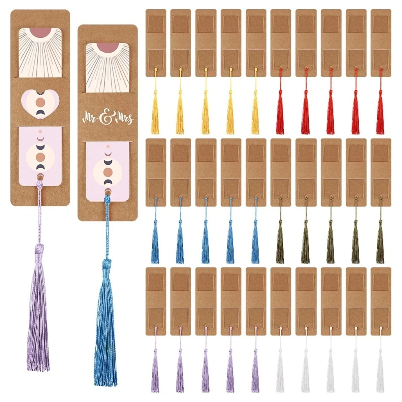 Kraft Paper Blank Bookmarks DIY Gift Tags Cardstock Bookmarks with Tassels Dropship
Kraft Paper Blank Bookmarks DIY Gift Tags Cardstock Bookmarks with Tassels Dropship