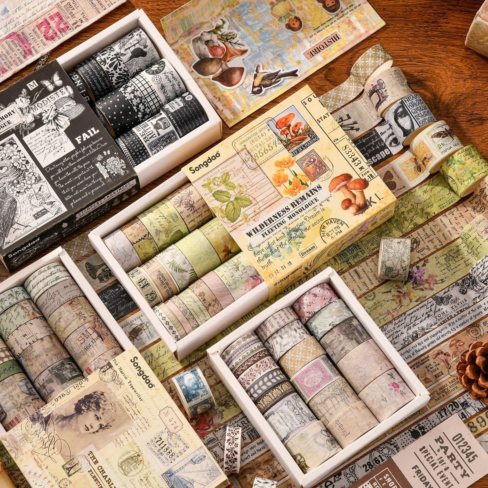 20 Rolls vintage Aesthetic Washi Tape Set Decorative adhesive Tapes For Scrapbooking Journal Craft DIY Decor Gift Wrapping
20 Rolls vintage Aesthetic Washi Tape Set Decorative adhesive Tapes For Scrapbooking Journal Craft DIY Decor Gift Wrapping