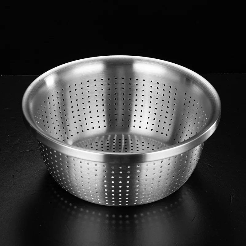 304 Stainless Steel Drainage Basket Filter Basin Stainless Steel Rice Sieve Kitchenware Outdoor Vegetable Washing Tools 
304 Stainless Steel Drainage Basket Filter Basin Stainless Steel Rice Sieve Kitchenware Outdoor Vegetable Washing Tools