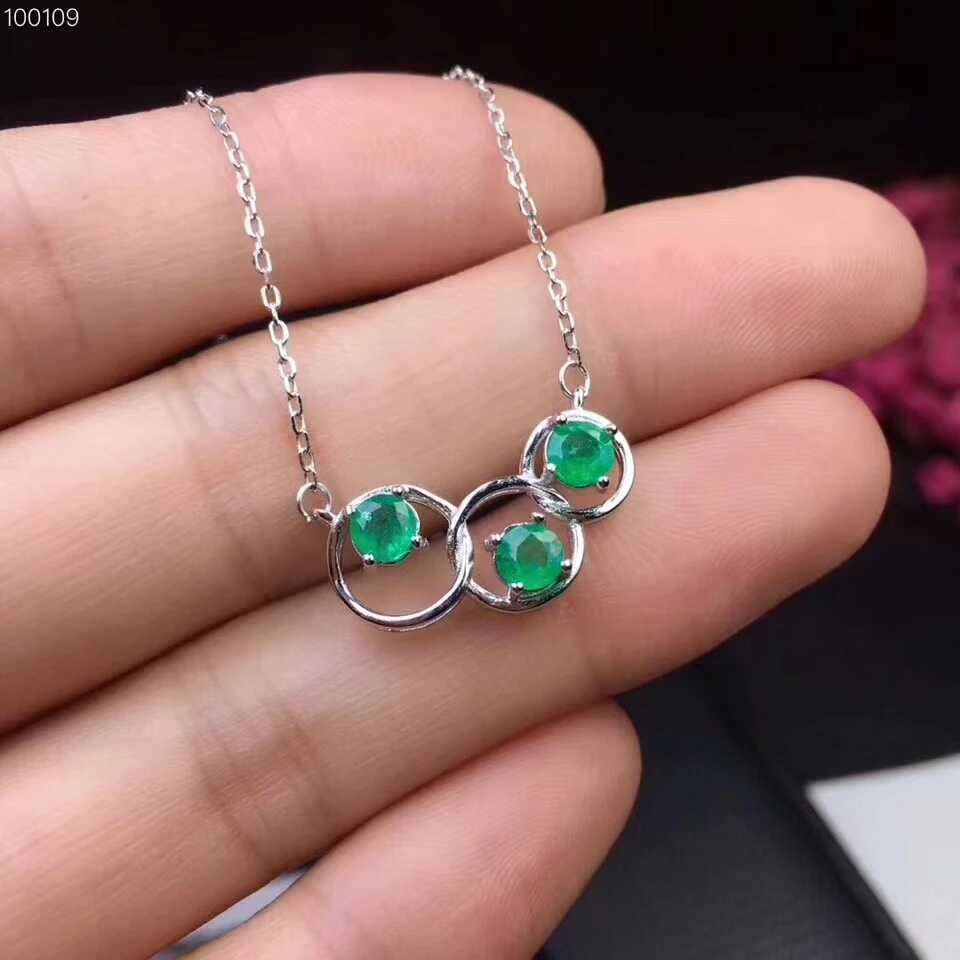 MeiBaPJ High Quality Natural Emerald Pendant Necklace with Certificate 925 Pure Silver Fine Wedding Jewelry for Women
MeiBaPJ High Quality Natural Emerald Pendant Necklace with Certificate 925 Pure Silver Fine Wedding Jewelry for Women