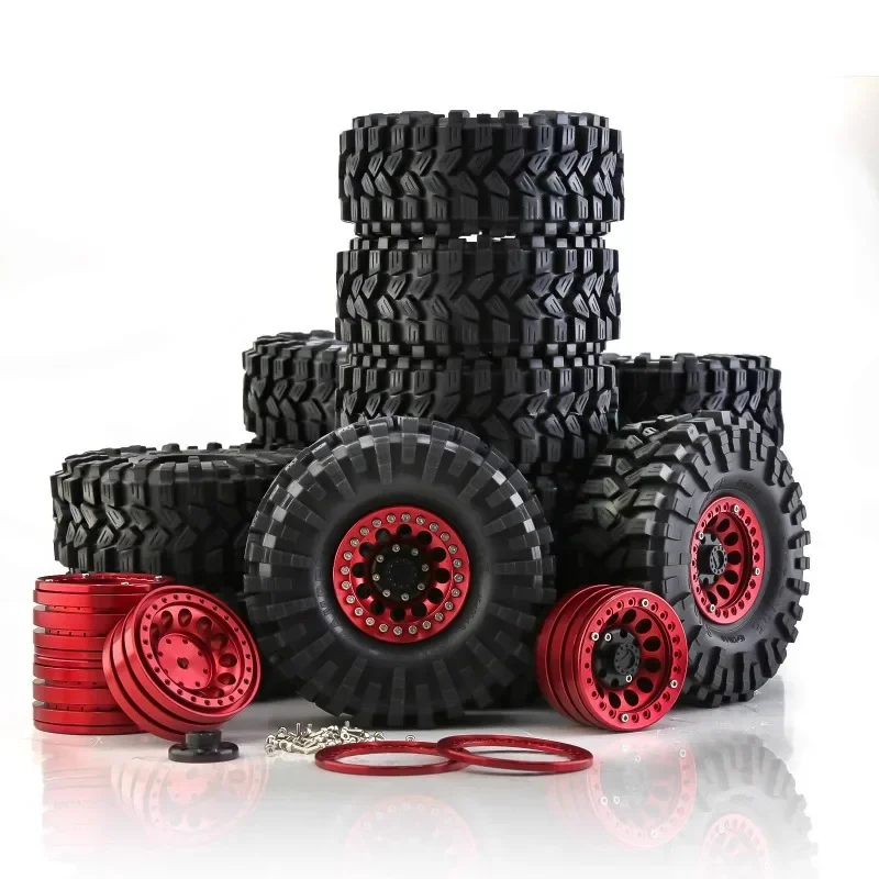 

4pcs 1/10 Rc Rock Crawler Aluminum Alloy 1.9 " Beadlock Wheel Rims For Axial Scx10 Rr10 Wraith 90048 90018 Trx4 D90 Rc Car Parts