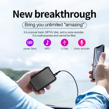 Q75 Voice Activated Recorder Remote Recording Mp3 Intelligent High-definition Noise Reduction Power Bank Voice Control Recorder
Q75 Voice Activated Recorder Remote Recording Mp3 Intelligent High-definition Noise Reduction Power Bank Voice Control Recorder