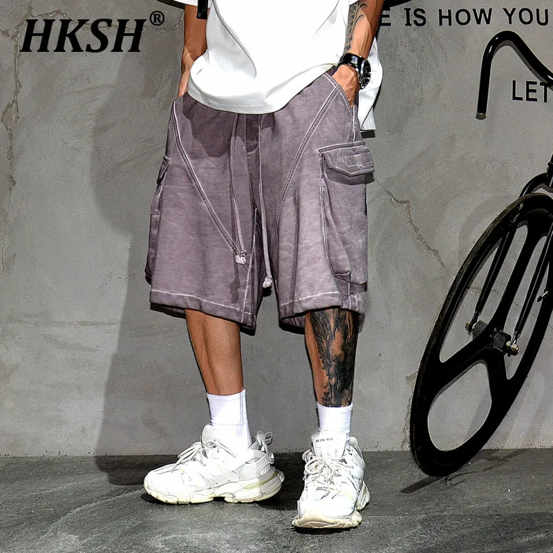 HKSH Heavy Weight Cotton Looped Large Pockets Vintage Casual Shorts Men's Tide Niche Japanese Distressed Dirty New Capris HK1523
HKSH Heavy Weight Cotton Looped Large Pockets Vintage Casual Shorts Men's Tide Niche Japanese Distressed Dirty New Capris HK1523