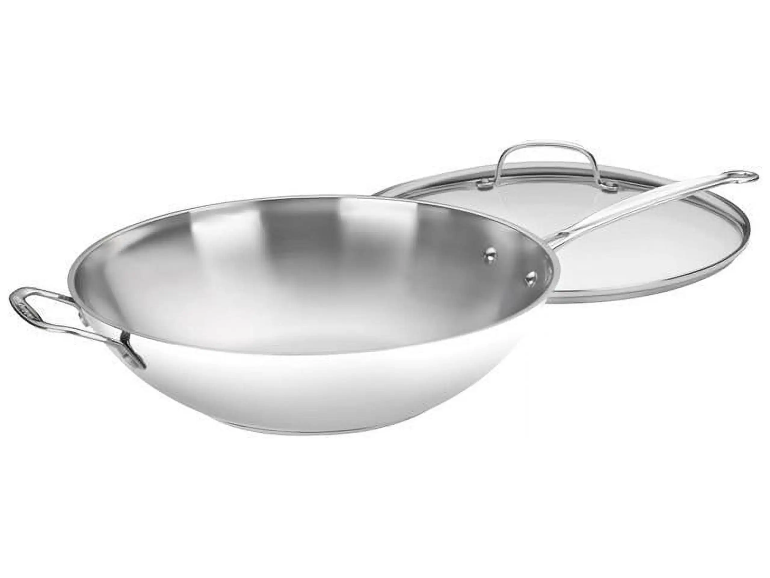 Cuisinart 726-38H Chef's Classic Stainless 14-Inch Stir-Fry Pan with Helper Handle and Glass Cover High temperature stirring
Cuisinart 726-38H Chef's Classic Stainless 14-Inch Stir-Fry Pan with Helper Handle and Glass Cover High temperature stirring