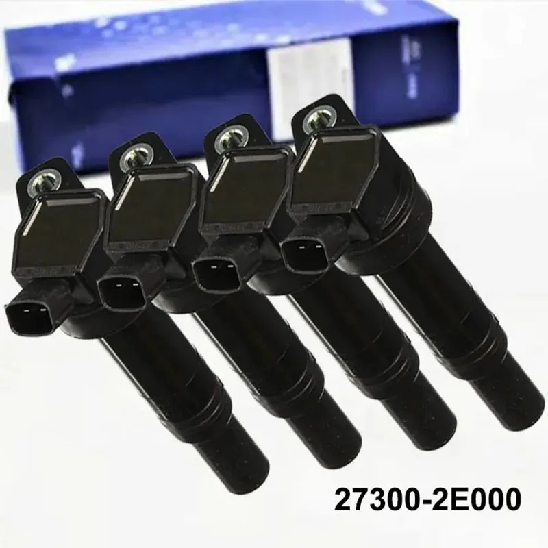 

4PC Ignition Coil For Hyundai Elantra Kia Soul Forte 1.8L 2.0L 2011-2014 27300-2E000 273002E000 1884611070 SILZKR7B11 Spark plug