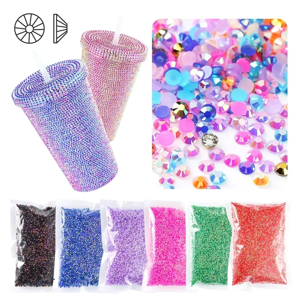 Jelly Color AB Color 2mm,3mm,4mm,5mm,6mm, Facets FlatBack Resin Rhinestone Nail Art Garment Decoration Stones
Jelly Color AB Color 2mm,3mm,4mm,5mm,6mm, Facets FlatBack Resin Rhinestone Nail Art Garment Decoration Stones