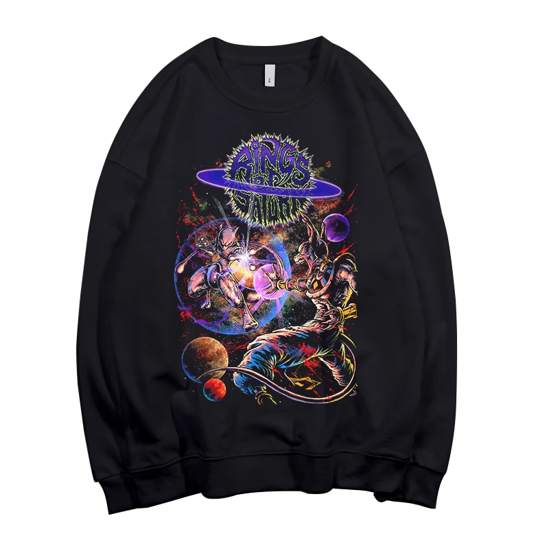 

New Fashion Rings of Saturn Funny Alien Printed Hoodie Sweatshirts Harajuku Streetwear Hiphop Oversized Sweatshirts Pullovers