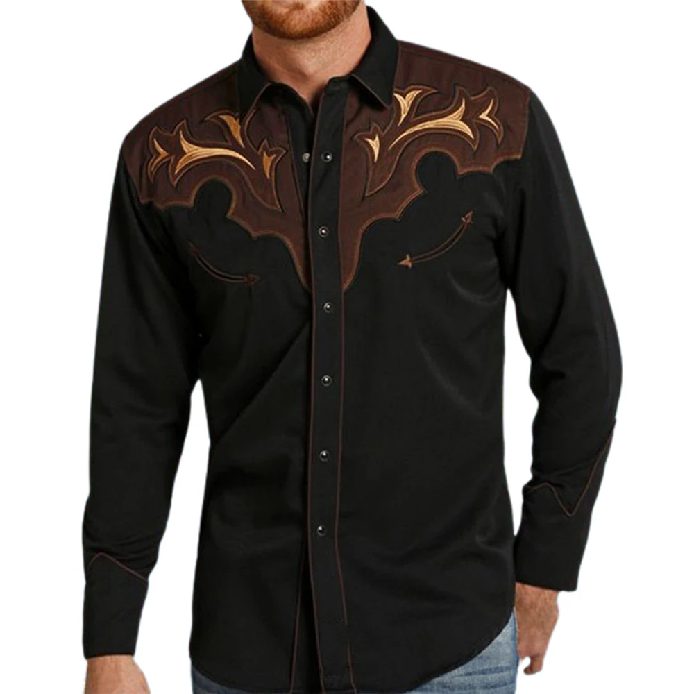 Vintage Shirts And Blouses Casual Long Sleeve Slim Print Lapel Single Breasted Normal Shirt Tops Male Clothing For Men
Vintage Shirts And Blouses Casual Long Sleeve Slim Print Lapel Single Breasted Normal Shirt Tops Male Clothing For Men