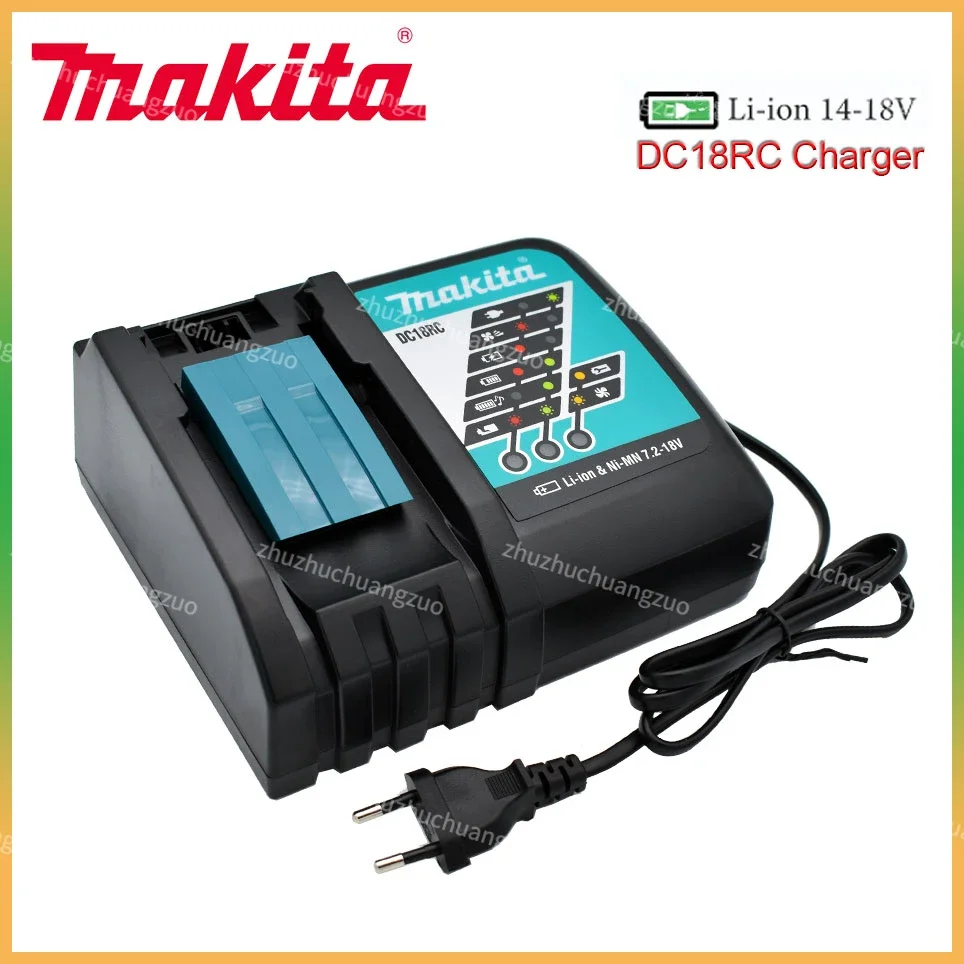 Makita Original Charger 14.4V-18V DC18RC Battery Charger Makita 6000mAh Bl1830 Bl1430 BL1860 BL1890 Tool Power Charger
Makita Original Charger 14.4V-18V DC18RC Battery Charger Makita 6000mAh Bl1830 Bl1430 BL1860 BL1890 Tool Power Charger