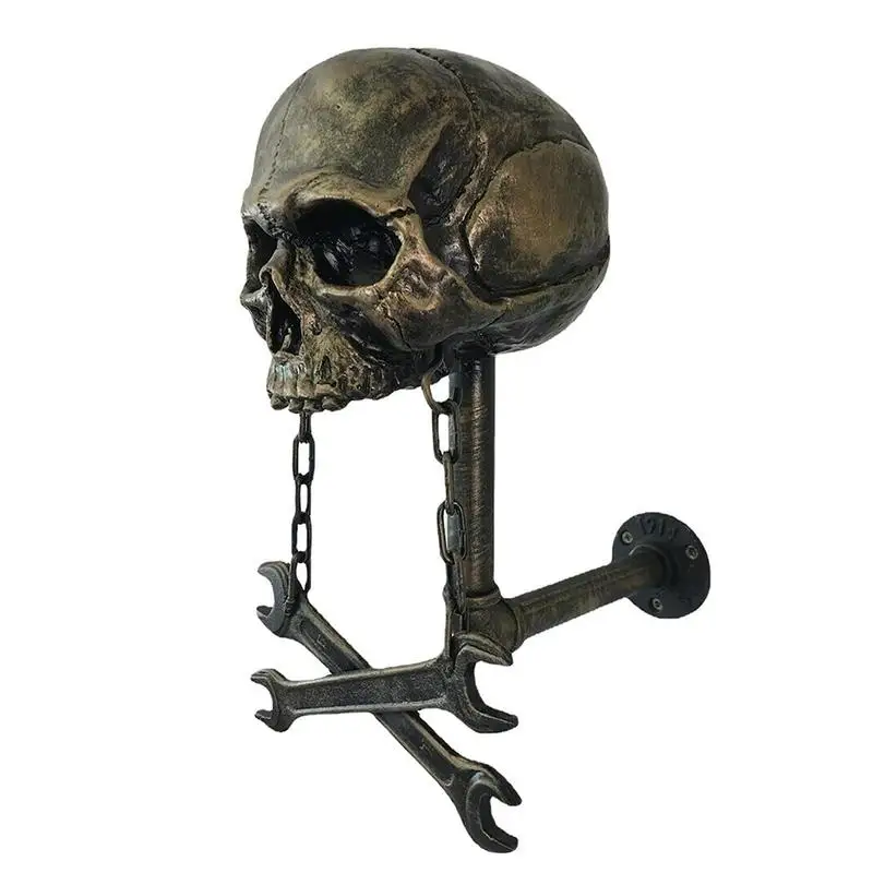 Creative Cool Skull Motorcycle Helmet Holder Wall Mounted Adult Helmet Hanger Coat Storage Rack Metal Resin Sculpture Wall Decor
Creative Cool Skull Motorcycle Helmet Holder Wall Mounted Adult Helmet Hanger Coat Storage Rack Metal Resin Sculpture Wall Decor