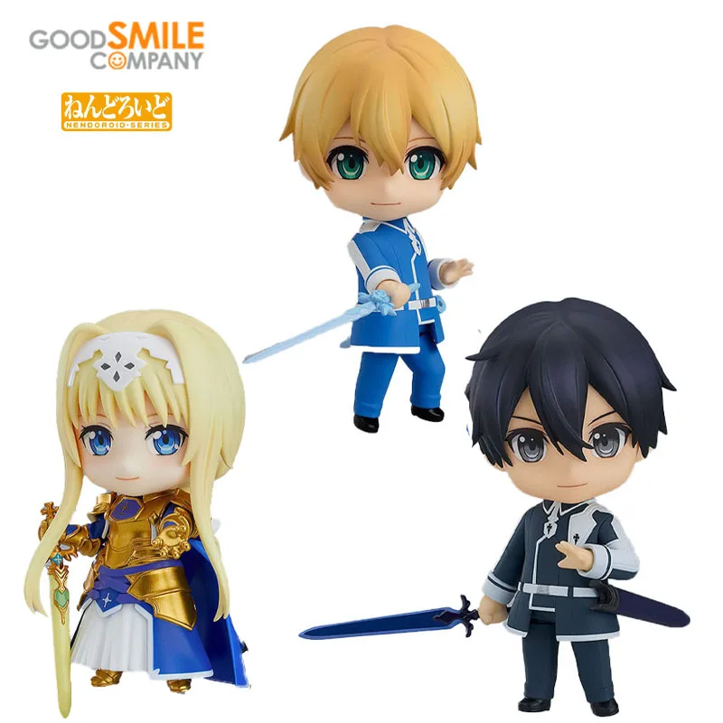 GSC Good Smile NENDOROID 1138 Kirito 1105 Alice Synthesis Thirty 1126 Eugeo Sword Art Online PVC Action Figure Anime Model Toys
GSC Good Smile NENDOROID 1138 Kirito 1105 Alice Synthesis Thirty 1126 Eugeo Sword Art Online PVC Action Figure Anime Model Toys