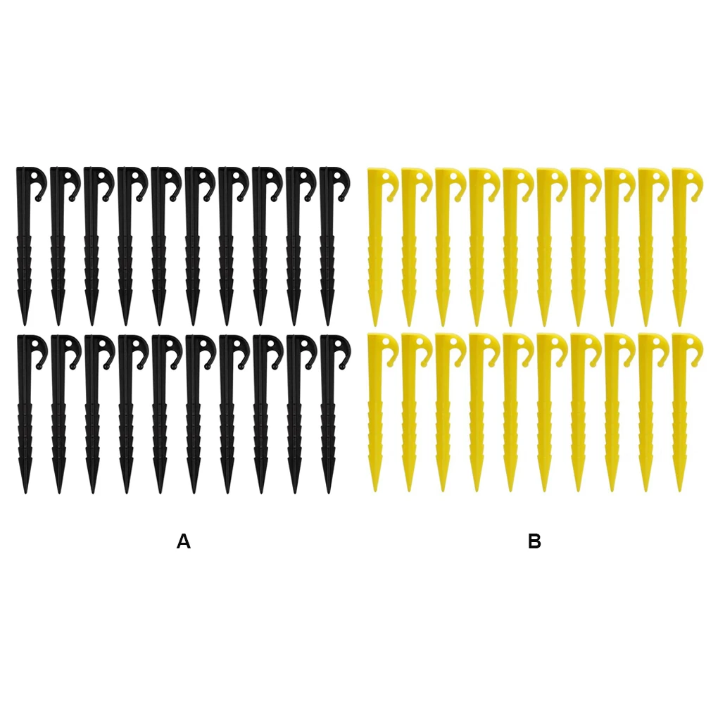 20 Pieces Tent Nails Ground Pegs with Hooks Garden Travel Beach Camping Awning Stakes Support Nail Gardening Black
20 Pieces Tent Nails Ground Pegs with Hooks Garden Travel Beach Camping Awning Stakes Support Nail Gardening Black