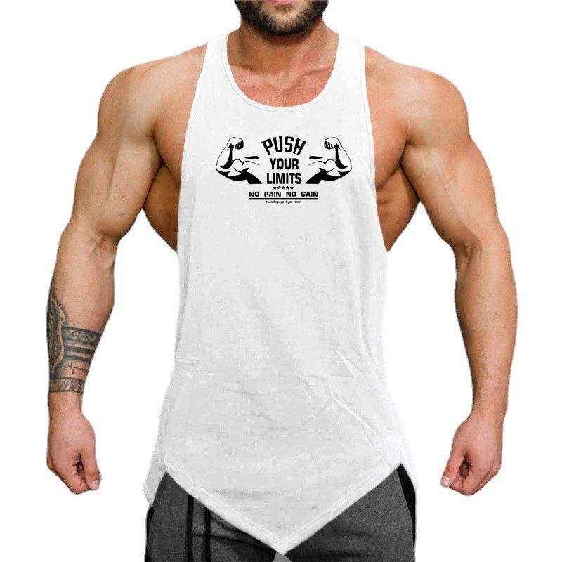 Summer Fitness Bodybuilding Workout Slim Fit Gym Sports Mens Pure Cotton O-neck Irregular Hem Printed Vest 4 Colors
Summer Fitness Bodybuilding Workout Slim Fit Gym Sports Mens Pure Cotton O-neck Irregular Hem Printed Vest 4 Colors