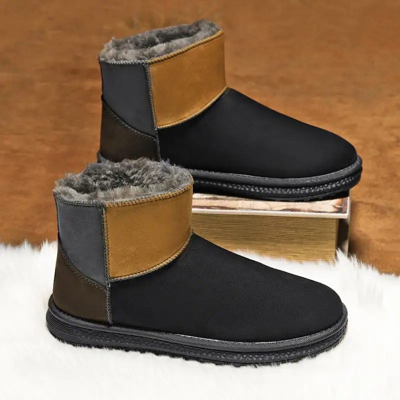 Snow Boots Men's Winter 2023 New Fleece Lined Padded Warm Keeping Northeast Cotton Padded Shoes Men's Outdoor Bread Shoes
Snow Boots Men's Winter 2023 New Fleece Lined Padded Warm Keeping Northeast Cotton Padded Shoes Men's Outdoor Bread Shoes