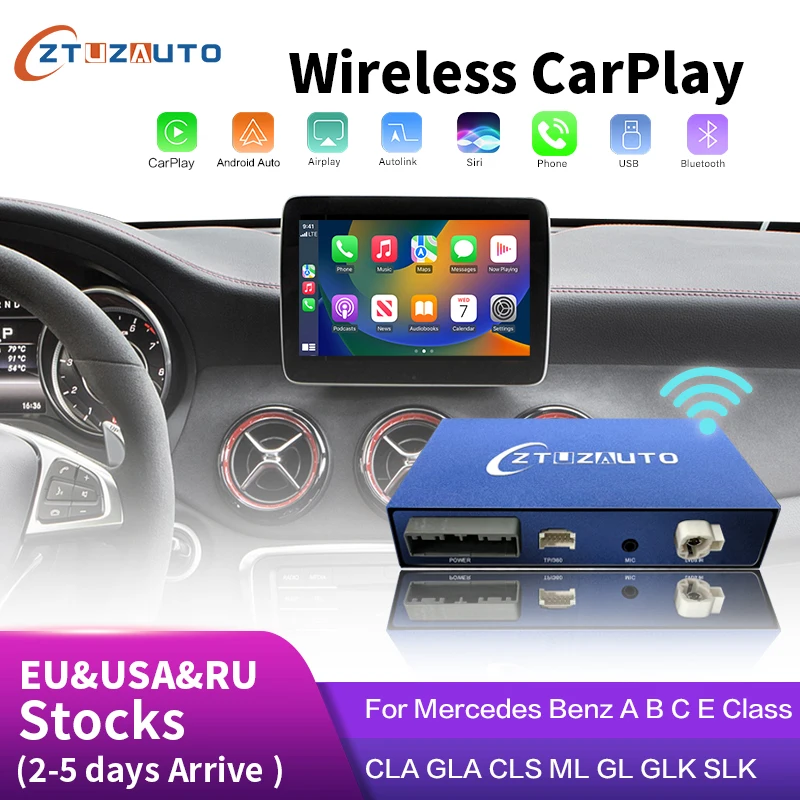 Для Mercedes Benz A-Class W176 B-Class W246 GLA CLA 2015-2019 беспроводной автомобильный декодер CarPlay Android с Mirror Link AirPlay
Для Mercedes Benz A-Class W176 B-Class W246 GLA CLA 2015-2019 беспроводной автомобильный декодер CarPlay Android с Mirror Link AirPlay