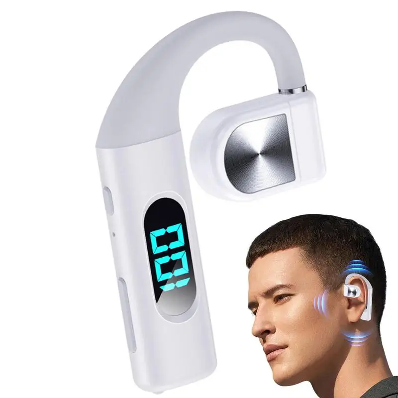 

Blue Tooth 5.3 Wireless Bone Conduction Headphones Clip Ear Music Noise Canceling Open Ear Earbuds HD Call Sports Earphone