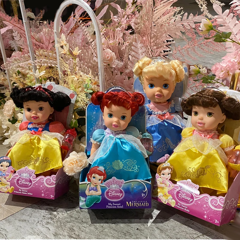 Ролевая игра Disney, Белоснежка Ариэль, Золушка, колокольчик, принцесса, ребенок, комфортная кукла со штативом, игрушка, подарки для детей
Ролевая игра Disney, Белоснежка Ариэль, Золушка, колокольчик, принцесса, ребенок, комфортная кукла со штативом, игрушка, подарки для детей