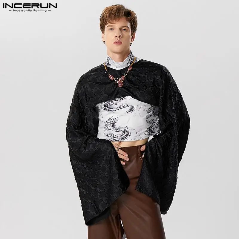 Fashion Casual Style Tops INCERUN New Men's Texture Cropped Shirts Sexy Hot Selling Male Solid Long Sleeve Cardigan Blouse S-5XL
Fashion Casual Style Tops INCERUN New Men's Texture Cropped Shirts Sexy Hot Selling Male Solid Long Sleeve Cardigan Blouse S-5XL