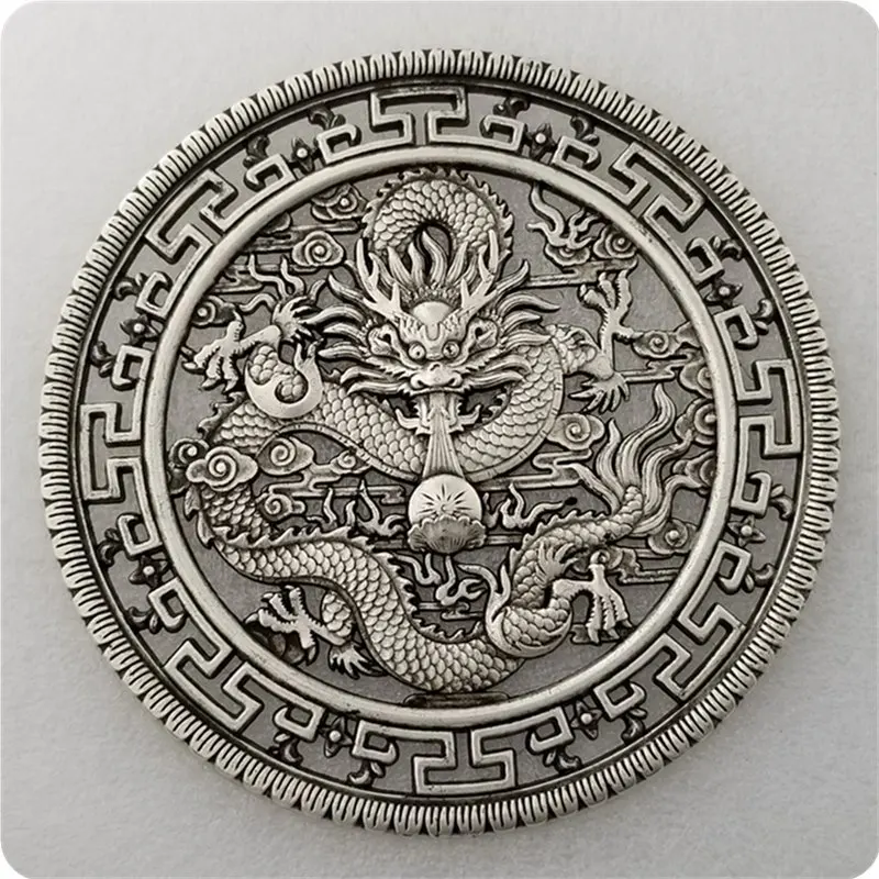 Антикварные поделки, посеребренные, состаренные, Круглые, Марка дракона #1-5
Антикварные поделки, посеребренные, состаренные, Круглые, Марка дракона #1-5
