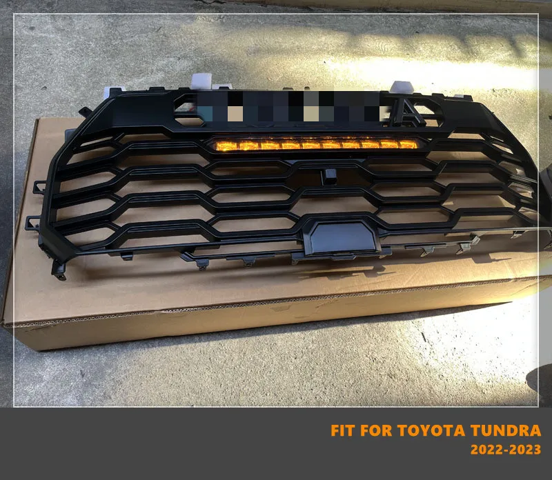 High Quality ABS Black Grill Middle Grill Car Front Grills With LED Lights Light Strip Fit For Toyota Tundra 2022-2023
High Quality ABS Black Grill Middle Grill Car Front Grills With LED Lights Light Strip Fit For Toyota Tundra 2022-2023