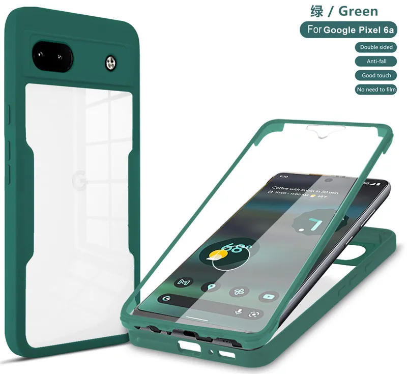 For Google Pixel 6A Case Innovative Buckle Design 360 Full Protection Double Sides Hard Cover for Google Pixel 6A Pixel6A GX7AS
For Google Pixel 6A Case Innovative Buckle Design 360 Full Protection Double Sides Hard Cover for Google Pixel 6A Pixel6A GX7AS