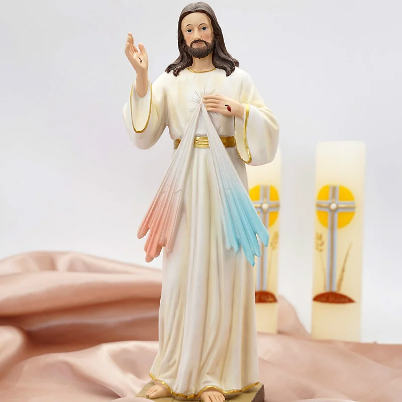 

Статуэтка Бога милосердия католическая статуя семья молитвенные украшения Иисус Христа украшение для дома полимерные изделия