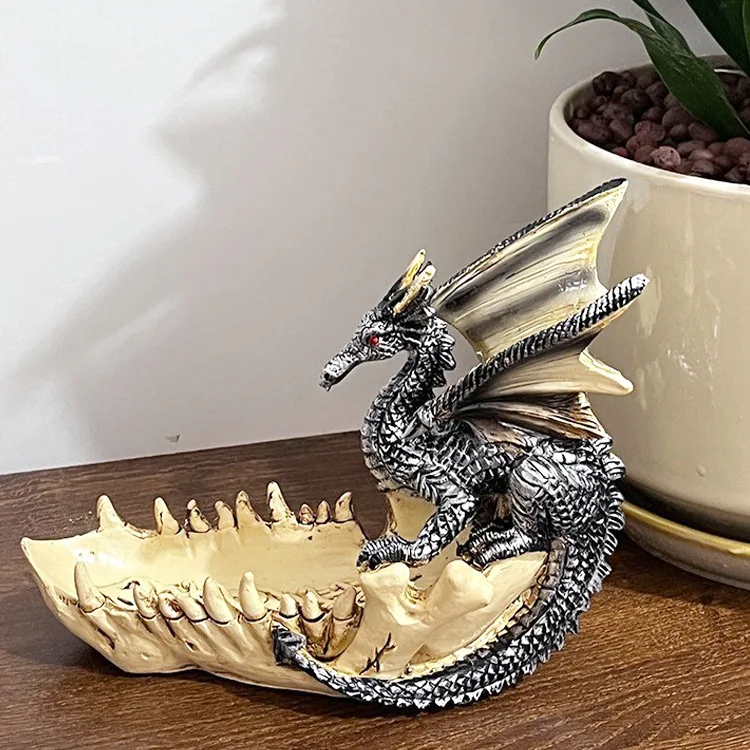 Creative modern simple dragon tooth boat home office storage sculpture resin decoration crafts
Creative modern simple dragon tooth boat home office storage sculpture resin decoration crafts
