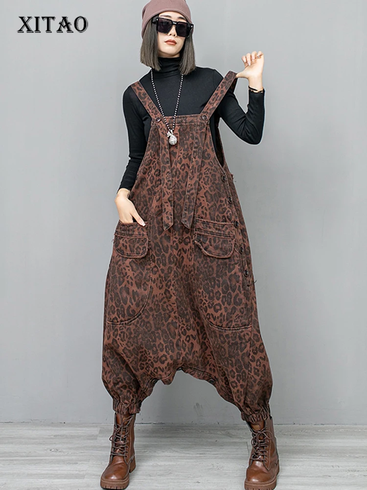 XITAO Leopard Denim Print Female Jumpsuit Fashion Sleeveless Overalls Pants 2024 Spring New Personality Women Jumpsuits LYD1509
XITAO Leopard Denim Print Female Jumpsuit Fashion Sleeveless Overalls Pants 2024 Spring New Personality Women Jumpsuits LYD1509
