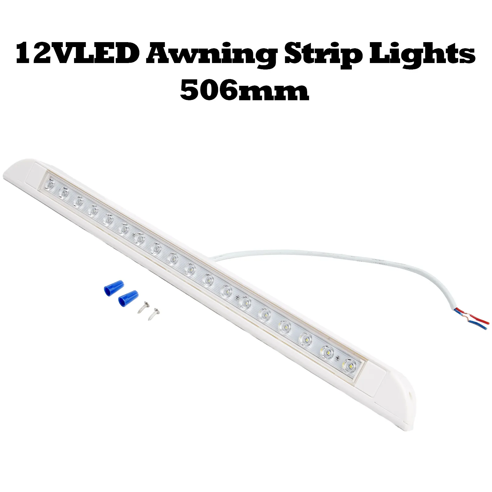 

12-28VDC RV LED Awning Porch Light Water-proof Motorhome Caravan Interior Wall Lamp Light Bar RV Van Camper Exterior Lamp