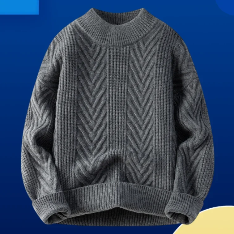 Solid color autumn and winter new mens thick loose sweater fashion sweater sweater Western style Joker trend top.
Solid color autumn and winter new mens thick loose sweater fashion sweater sweater Western style Joker trend top.
