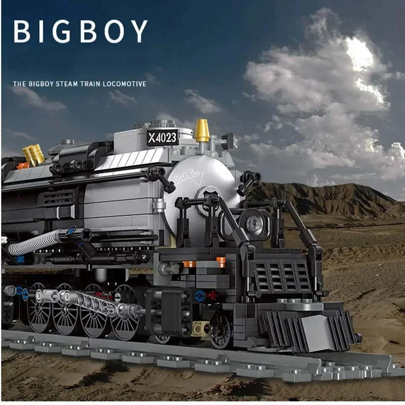 1608PCS Steam Train Building Blocks The Union Pacific Big Boy Train City Railway Assemble Model Bricks Kid Toys Holiday Gifts 1608PCS Steam Train Building Blocks The Union Pacific Big Boy Train City Railway Assemble Model Bricks Kid Toys Holiday Gifts
