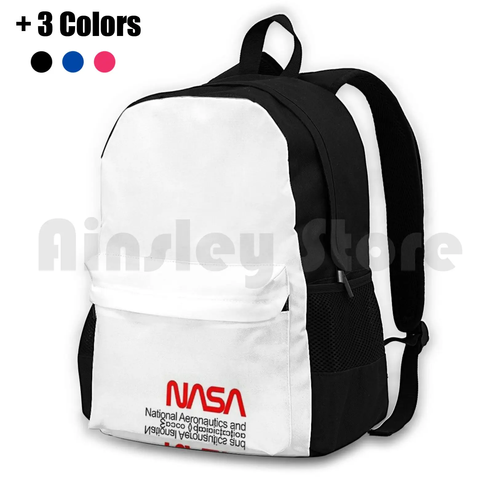 

X ( Space White ) Outdoor Hiking Backpack Riding Climbing Sports Bag X Space White Fashion New York Pattern London Paris France