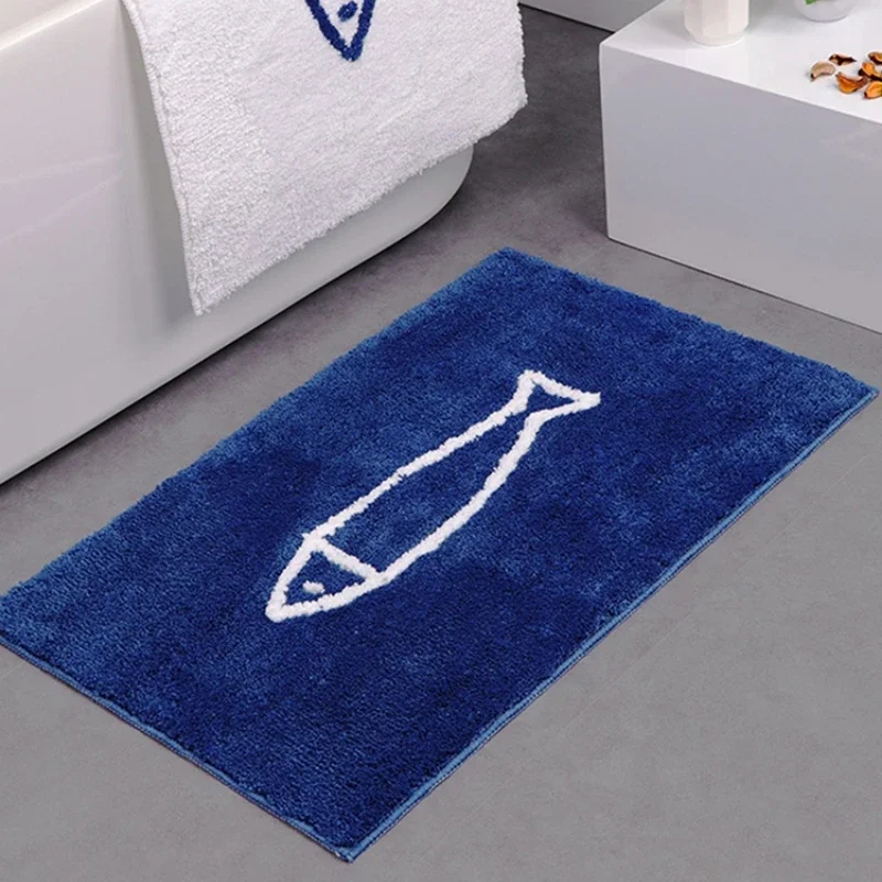 

Toilet Floor Mat Entrance Kitchen Absorbent Cartoon Bathroom Skid Resistance Blanket Foot Mat