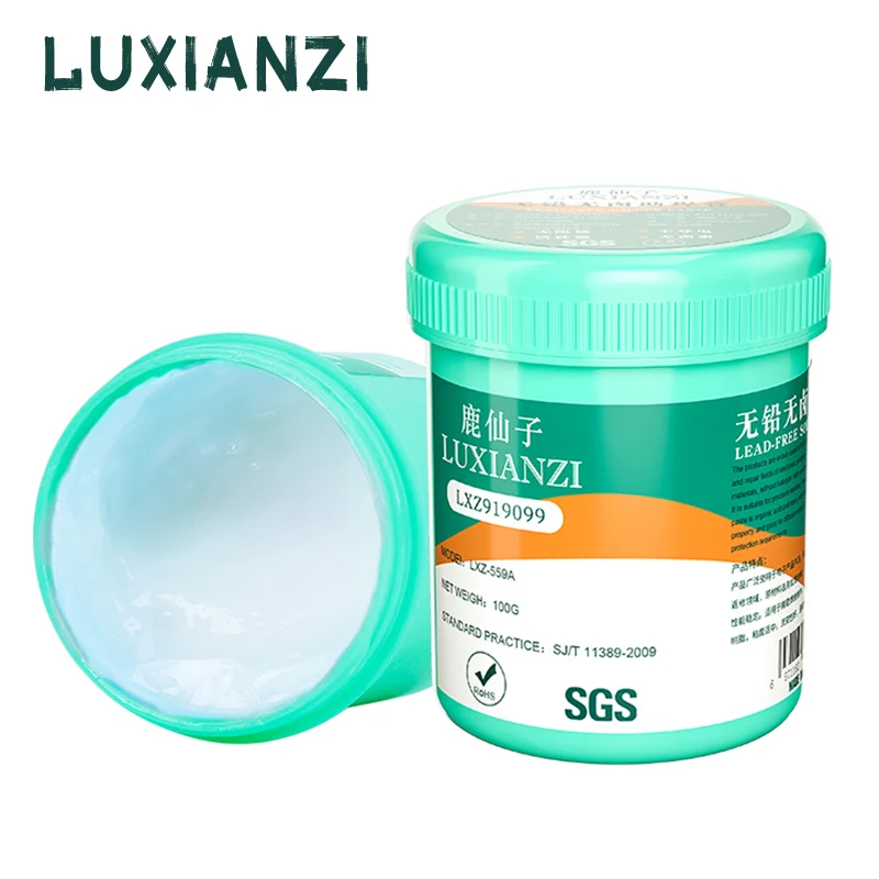 

LUXIANZI 100g Lead-free Environmental Rosin Solder Flux Paste For SMT BGA IC Reballing Welding Repair Pastes No-cleaning SGS