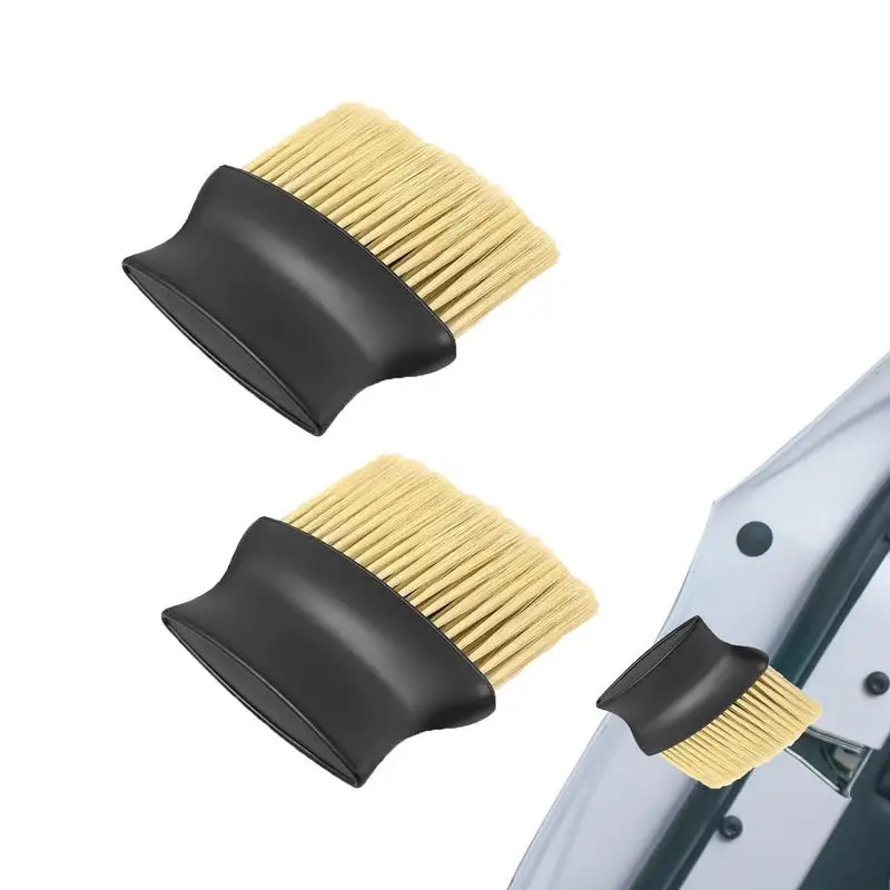 

Car Duster Interior Tool 2-PCS Soft Bristles Car Vent Brush Duster Cleaning Gadgets Wide Handle Car Brushes For Detailing