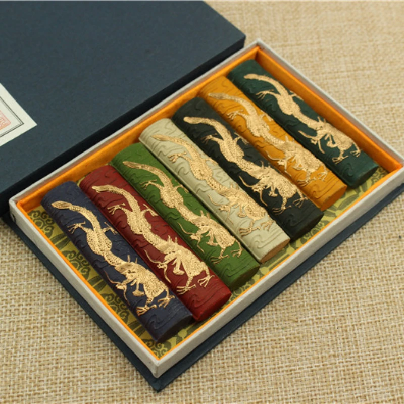Multicolored Ink Stick Set Chinese Traditional Painting Ink Blocks Calligraphie Writing Drawing Sumi-e Water Grinding Ink Sticks
Multicolored Ink Stick Set Chinese Traditional Painting Ink Blocks Calligraphie Writing Drawing Sumi-e Water Grinding Ink Sticks