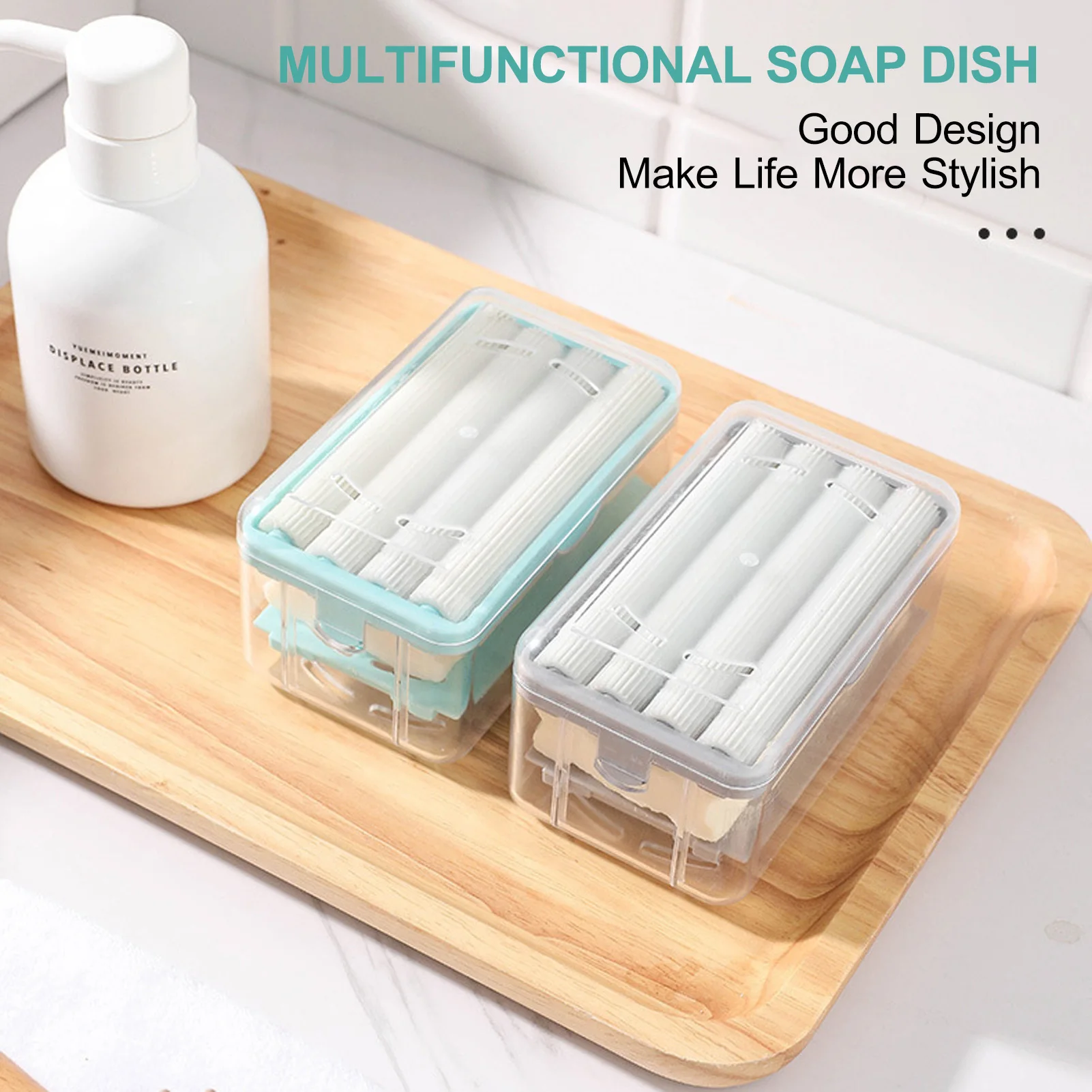 2 In 1 Soap Dispenser Container Soap Holder With Sawtooth Roller Non-Slip Detachable Soap Container Soap Dish Soap Dispenser
2 In 1 Soap Dispenser Container Soap Holder With Sawtooth Roller Non-Slip Detachable Soap Container Soap Dish Soap Dispenser