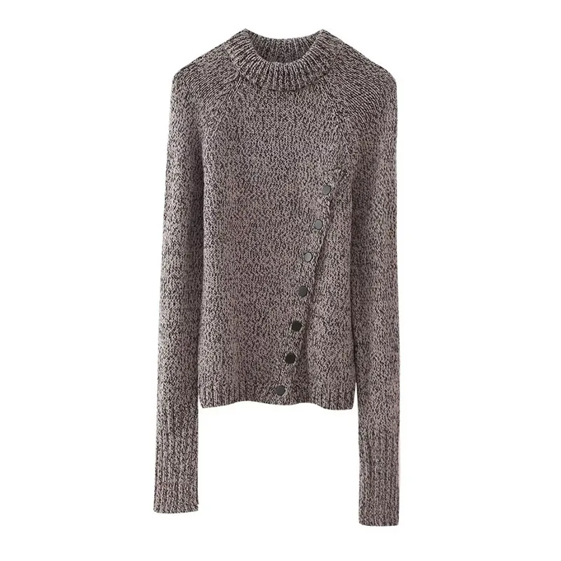 Women 2023 Autumn Fashion Button Decoration Knitted Sweater Vintage Long Sleeves Streetwear Female Pullover Chic Tops
Women 2023 Autumn Fashion Button Decoration Knitted Sweater Vintage Long Sleeves Streetwear Female Pullover Chic Tops