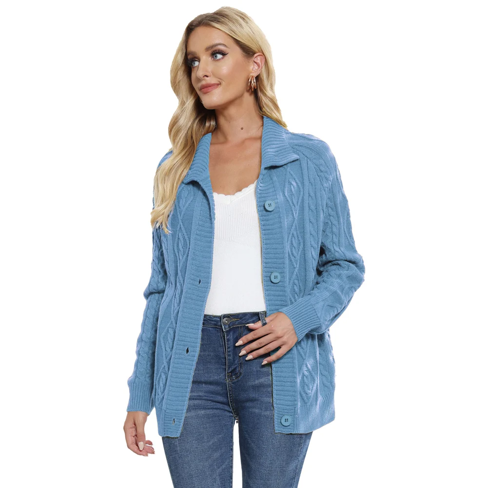 GK Women Stand Collar Cardigan Sweater Long Raglan Sleeve V-neck Button-up Knitwear Casual Winter Knitted Cardigan Tops Fashion
GK Women Stand Collar Cardigan Sweater Long Raglan Sleeve V-neck Button-up Knitwear Casual Winter Knitted Cardigan Tops Fashion