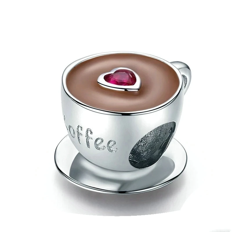Memnon Coffee Cup Metal Beads for Women European Charm Bracelet 100% 925 Sterling Silver Enamel Fashion Charms Jewelry
Memnon Coffee Cup Metal Beads for Women European Charm Bracelet 100% 925 Sterling Silver Enamel Fashion Charms Jewelry