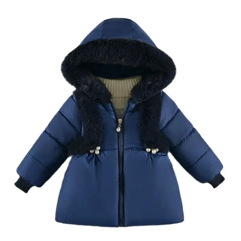 Girls Fur Collar Thick Warm Winter Jacket Fashion Princess Hooded Zipper Coat Baby Outerwear Kids Infant Autumn Clothes 2-4 Year
Girls Fur Collar Thick Warm Winter Jacket Fashion Princess Hooded Zipper Coat Baby Outerwear Kids Infant Autumn Clothes 2-4 Year