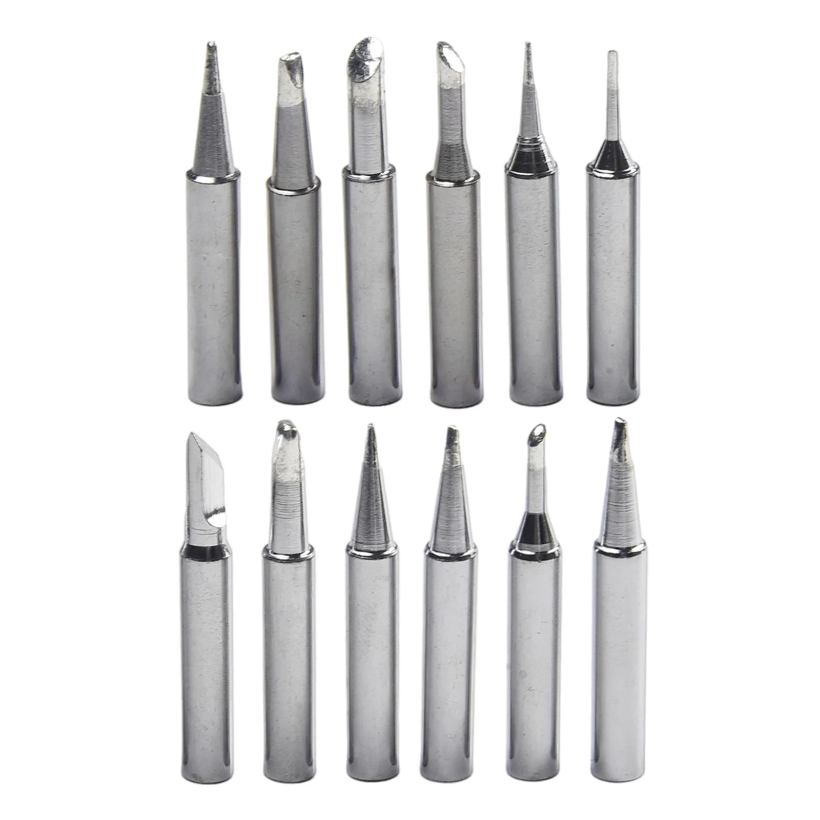Premium Quality Soldering Iron Tips 12pcs Set for 936 937 938, Suitable for Lower Temperature Soldering, I B C D K Types
Premium Quality Soldering Iron Tips 12pcs Set for 936 937 938, Suitable for Lower Temperature Soldering, I B C D K Types