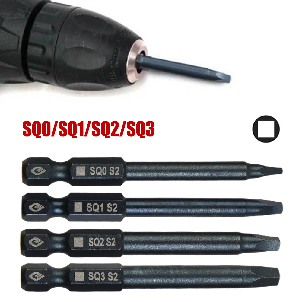 1x Square Head Screwdriver Bits 1/4in Hex Shank Magnetic Screwdrivers (65mm SQ0/SQ1/SQ2) Large Torque Good Toughness Hand Tools
1x Square Head Screwdriver Bits 1/4in Hex Shank Magnetic Screwdrivers (65mm SQ0/SQ1/SQ2) Large Torque Good Toughness Hand Tools