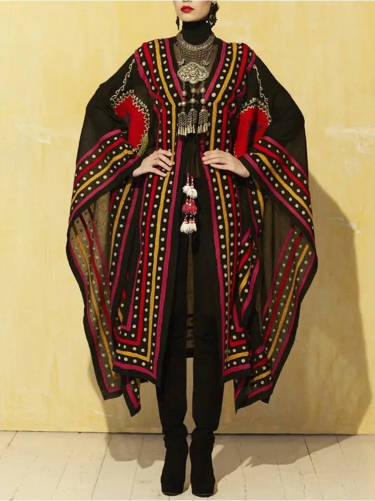 Bohemian Printed Kimono Plus Size Batwing Sleeve Dress Summer Spring 2024 Women Loose Beachwear Swimsuit Cover Up Sarong
Bohemian Printed Kimono Plus Size Batwing Sleeve Dress Summer Spring 2024 Women Loose Beachwear Swimsuit Cover Up Sarong