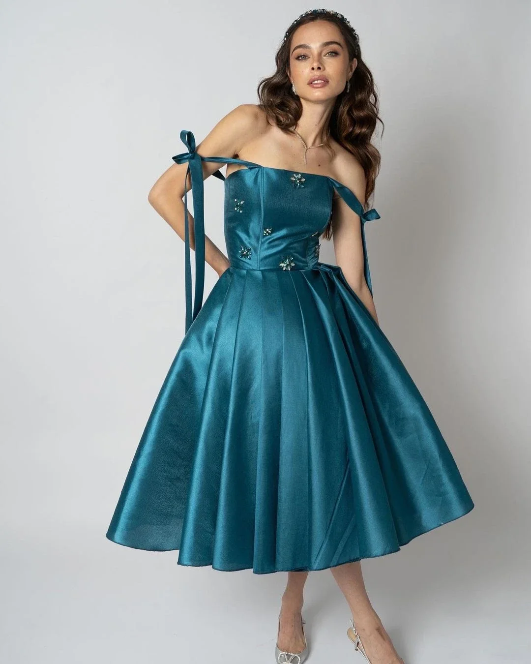 Yipeisha Prom Dresses Fashion Off-the-shoulder Ball Gown Cocktail Flowers Satin Occasion Evening فساتين زارا الجديده 2024
Yipeisha Prom Dresses Fashion Off-the-shoulder Ball Gown Cocktail Flowers Satin Occasion Evening فساتين زارا الجديده 2024
