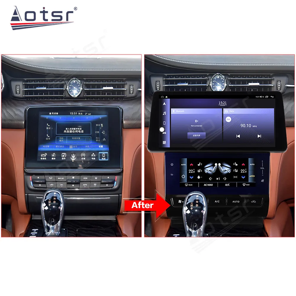 

For Maserati Quattroporte 2013-2018 Android 12.0 8+256G Car Radio Stereo Multimedia Vedio Carplay Player GPS Auto Navi Head Uni