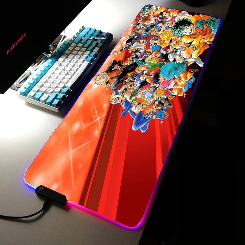 My Hero Academia RGB Mousepad 900x400x3mm Cloud Gaming Mouse Pad Gamer Mat Computer Desk Padmouse Keyboard Colorful Mousepads
My Hero Academia RGB Mousepad 900x400x3mm Cloud Gaming Mouse Pad Gamer Mat Computer Desk Padmouse Keyboard Colorful Mousepads