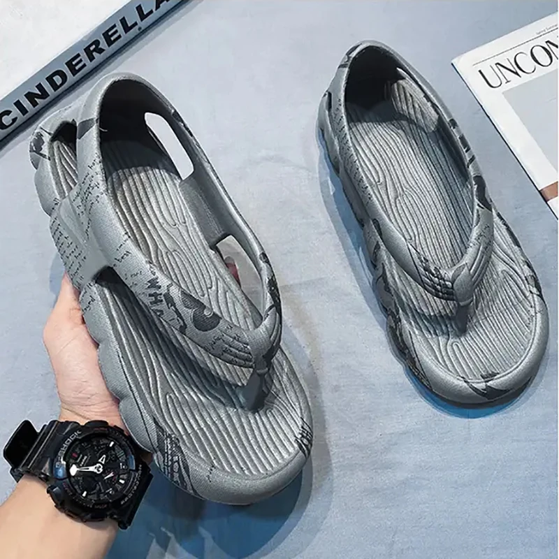 Outdoor Men Thong Sandals Summer New Female Flat Shoes EVA Soft Sole Non-slip Slides Slippers White Gray Couples Flip Flops
Outdoor Men Thong Sandals Summer New Female Flat Shoes EVA Soft Sole Non-slip Slides Slippers White Gray Couples Flip Flops