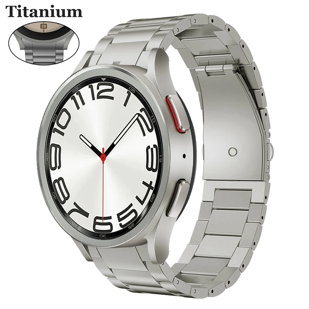 Titanium Metal Band For Samsung Galaxy Watch 6 4 Classic 47mm 43mm 46mm 42mm Bracelet For Watch 5 Pro 45mm 40 44mm No Gaps Strap
Titanium Metal Band For Samsung Galaxy Watch 6 4 Classic 47mm 43mm 46mm 42mm Bracelet For Watch 5 Pro 45mm 40 44mm No Gaps Strap